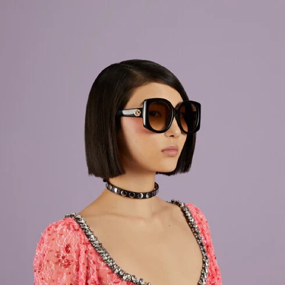 NEW GUCCI GG1257SA 004 BLACK SUNGLASSES GUCCI GG 1257SA - Picture 2 of 12